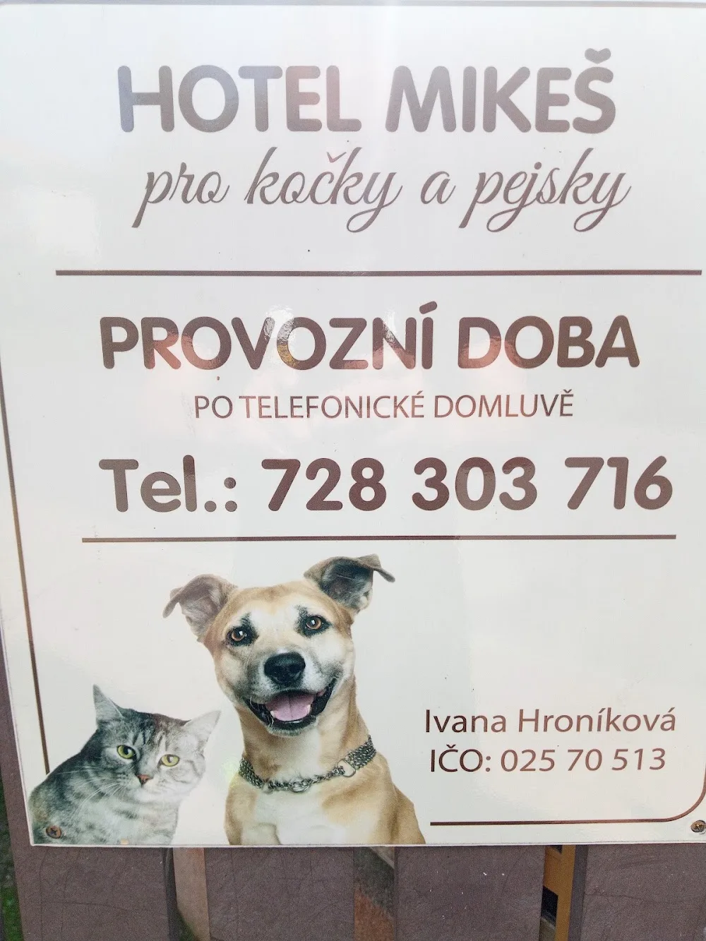 Kočičí a psí hotel Mikeš - Benešov pet otel