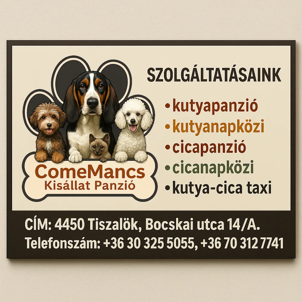 Comemancs kisállatpanzió - Borsod-Abaúj-Zemplén pet otel
