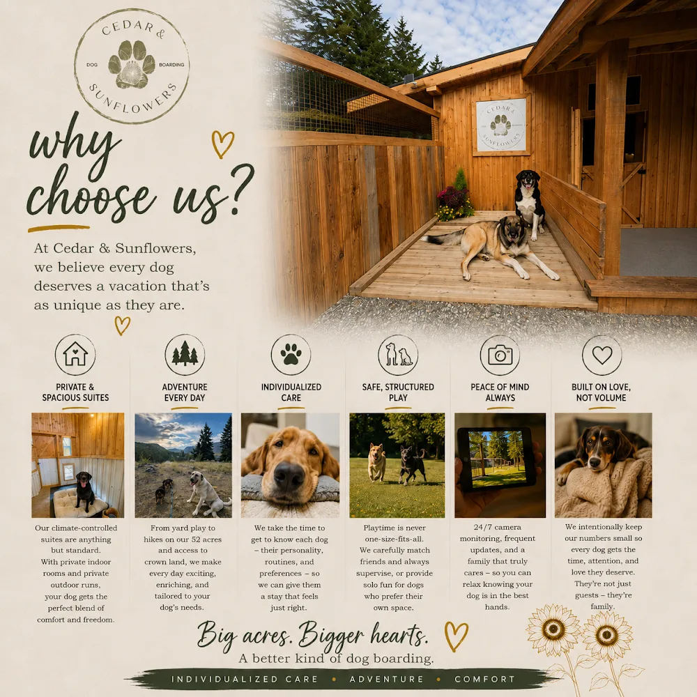 Cedar & Sunflowers Pet Retreat - British Columbia pet otel görseli 3