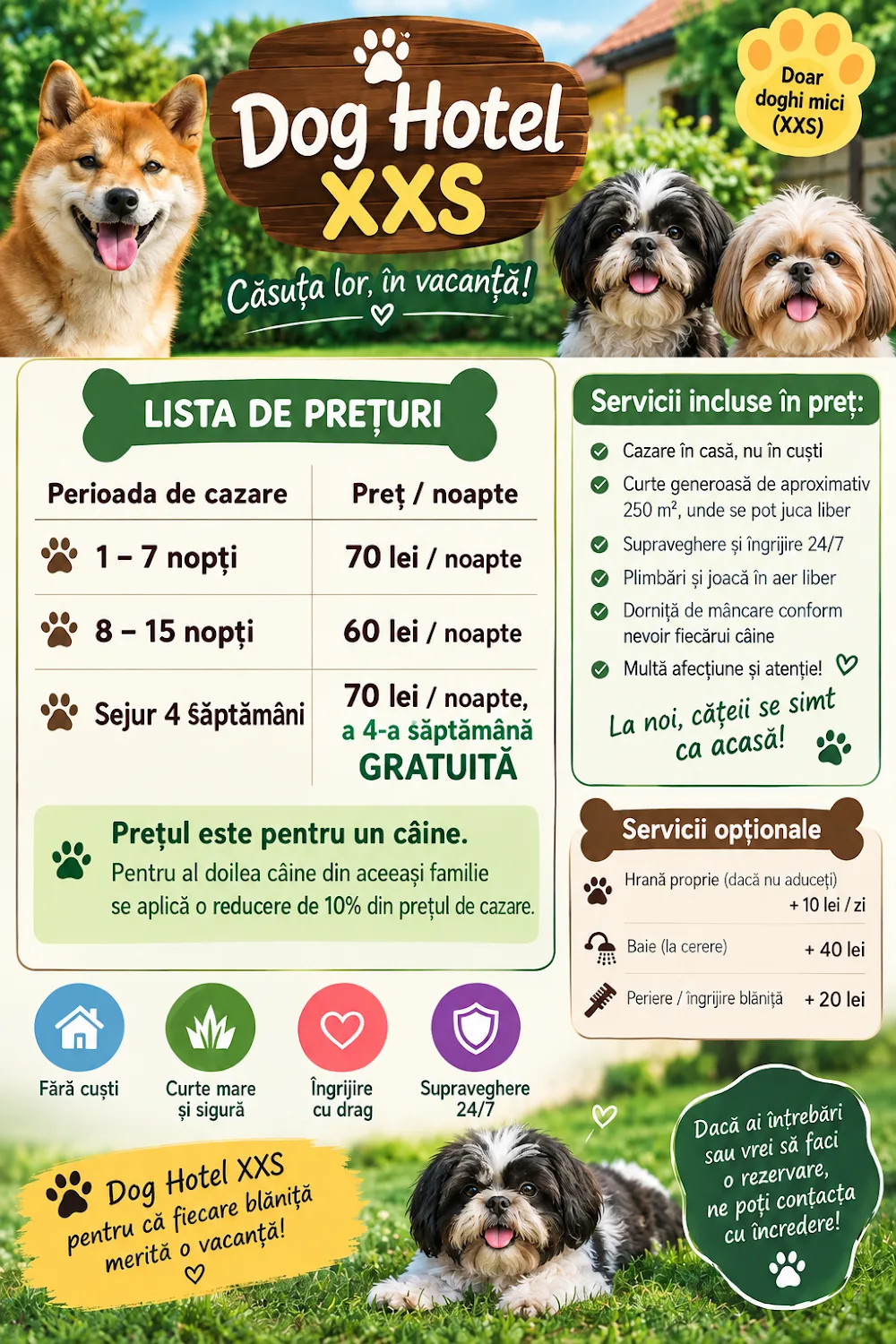 Dog Hotel XXS - Bucharest pet otel