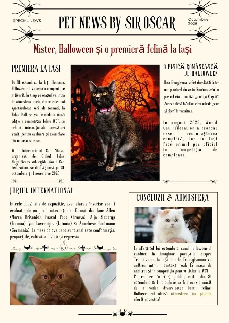 Pet News by Sir Oscar - Neo Arte Cattery - Bucharest pet otel görseli 3