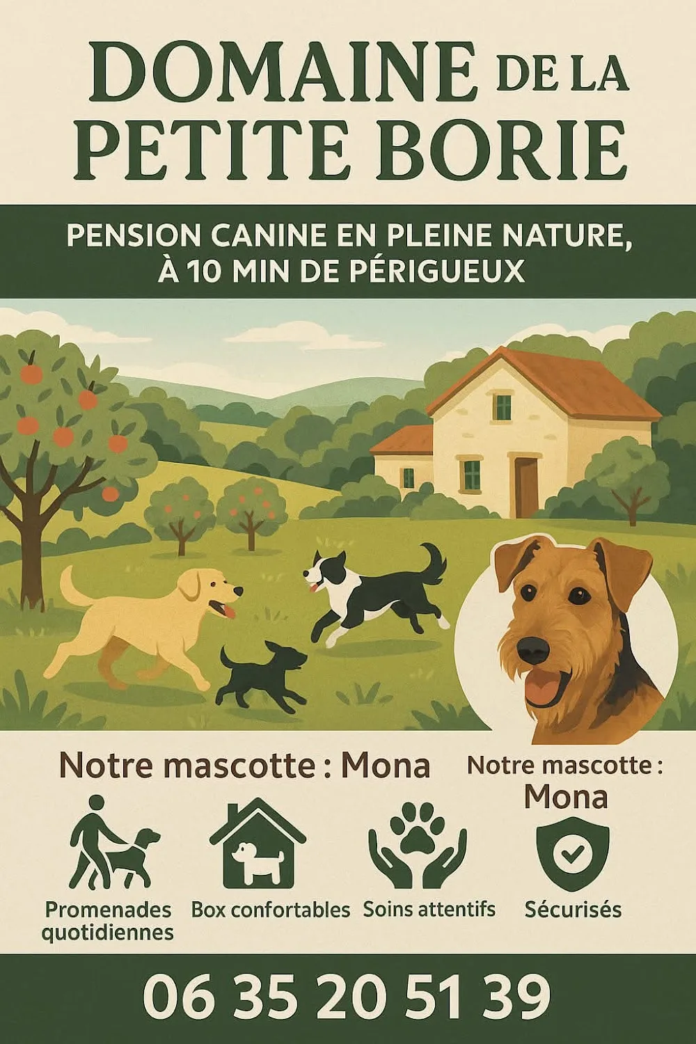 Pension canine du domaine de la Petite Borie - Dordogne pet otel görseli 2