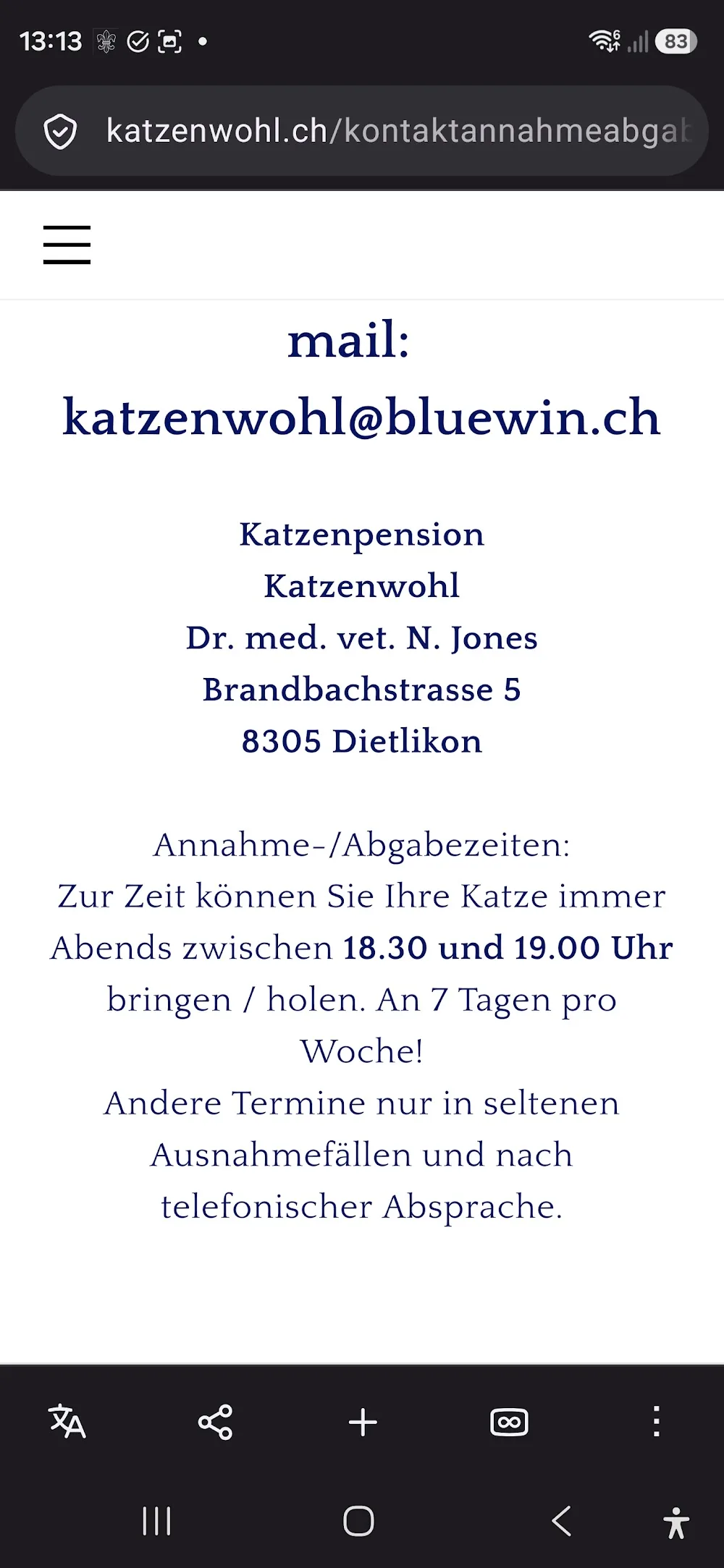 Katzenpension Katzenwohl - Effretikon pet otel görseli 2