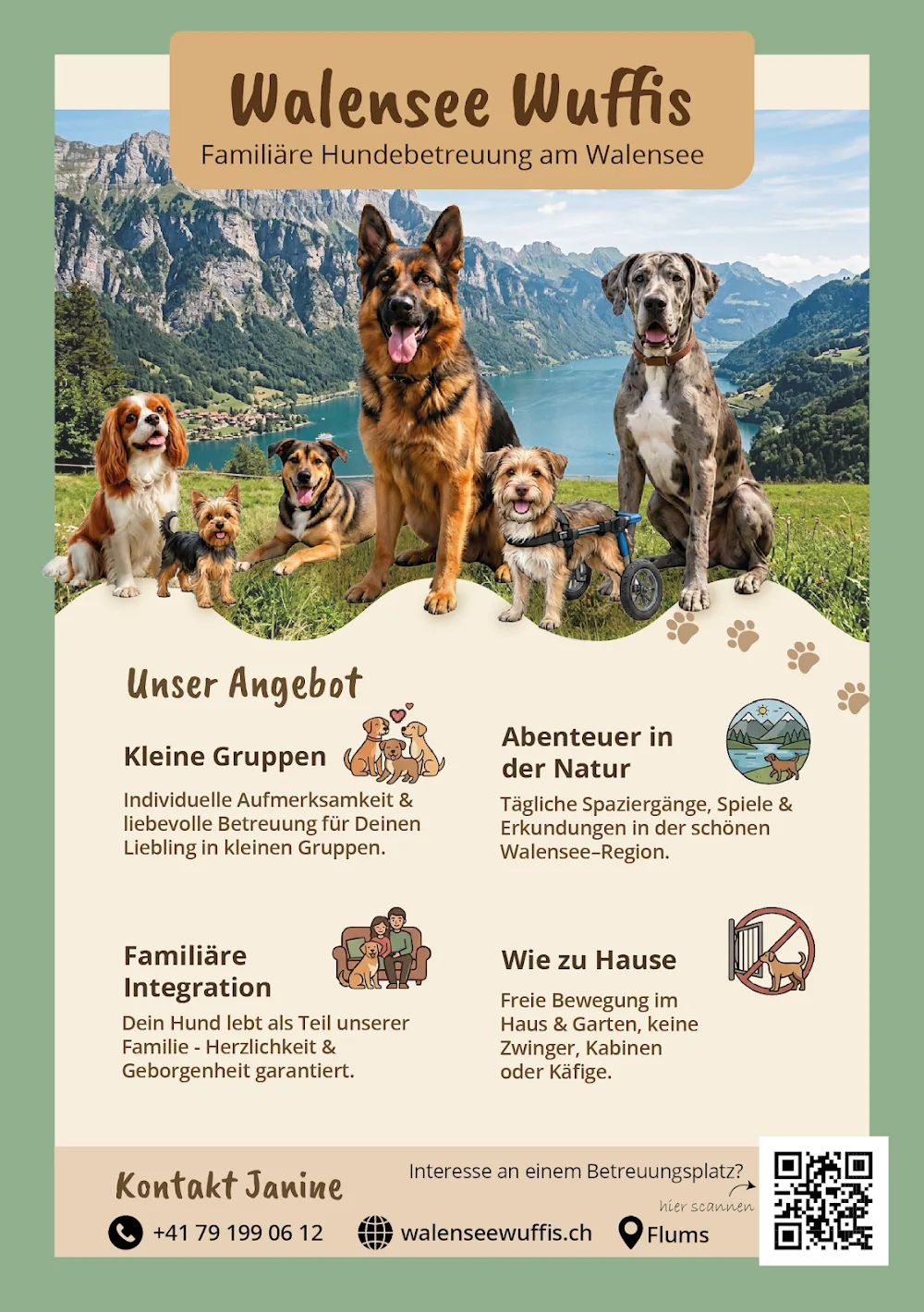 Walensee Wuffis | Familiäre Hundebetreuung am Walensee - Glarus pet otel görseli 3