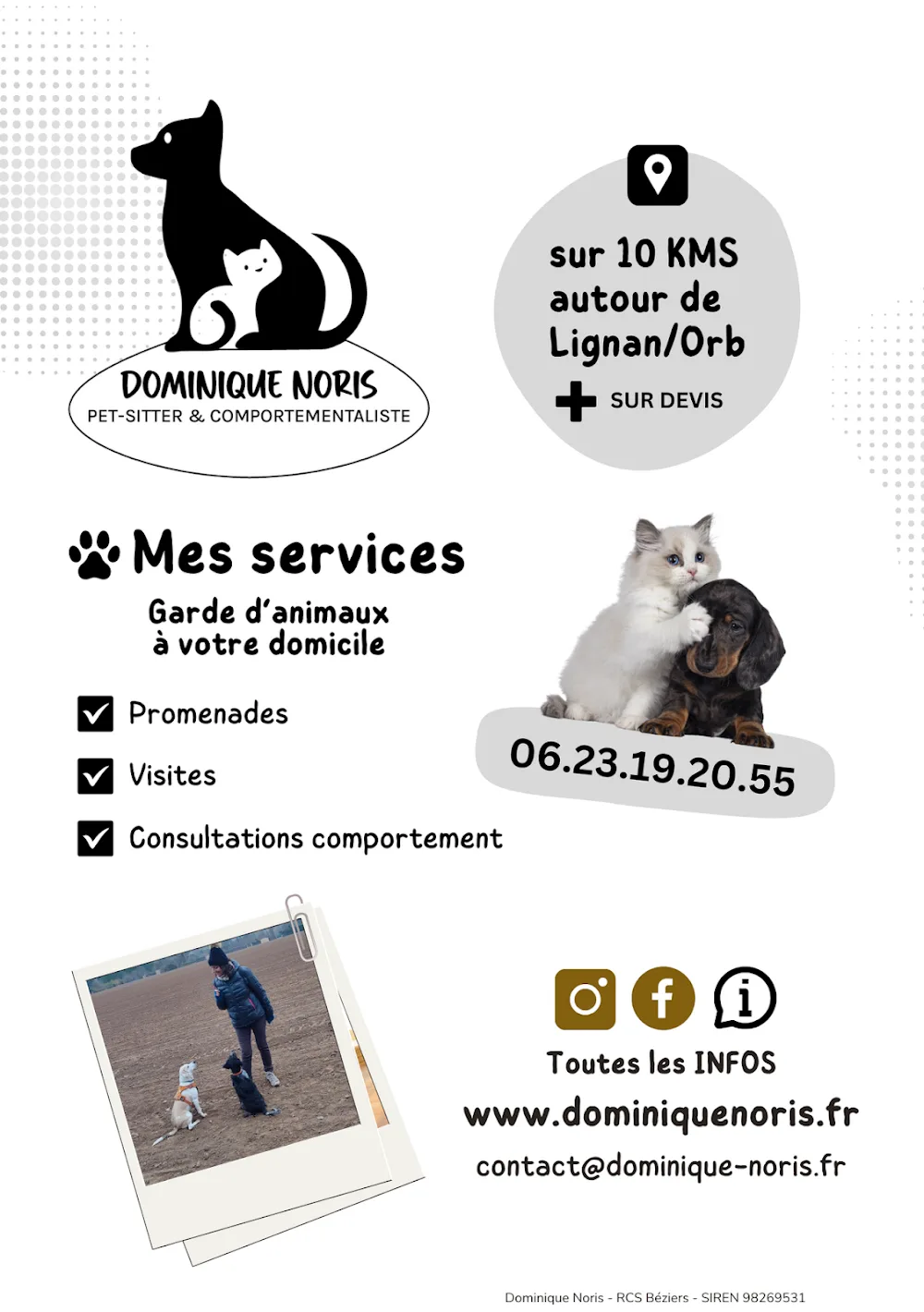 Pet-sitter Lignan/Pension - Dominique Noris - Hérault pet otel görseli 3