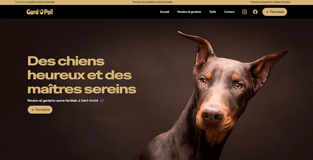 Gard'O Poil | Pension canine familiale - La Réunion pet otel