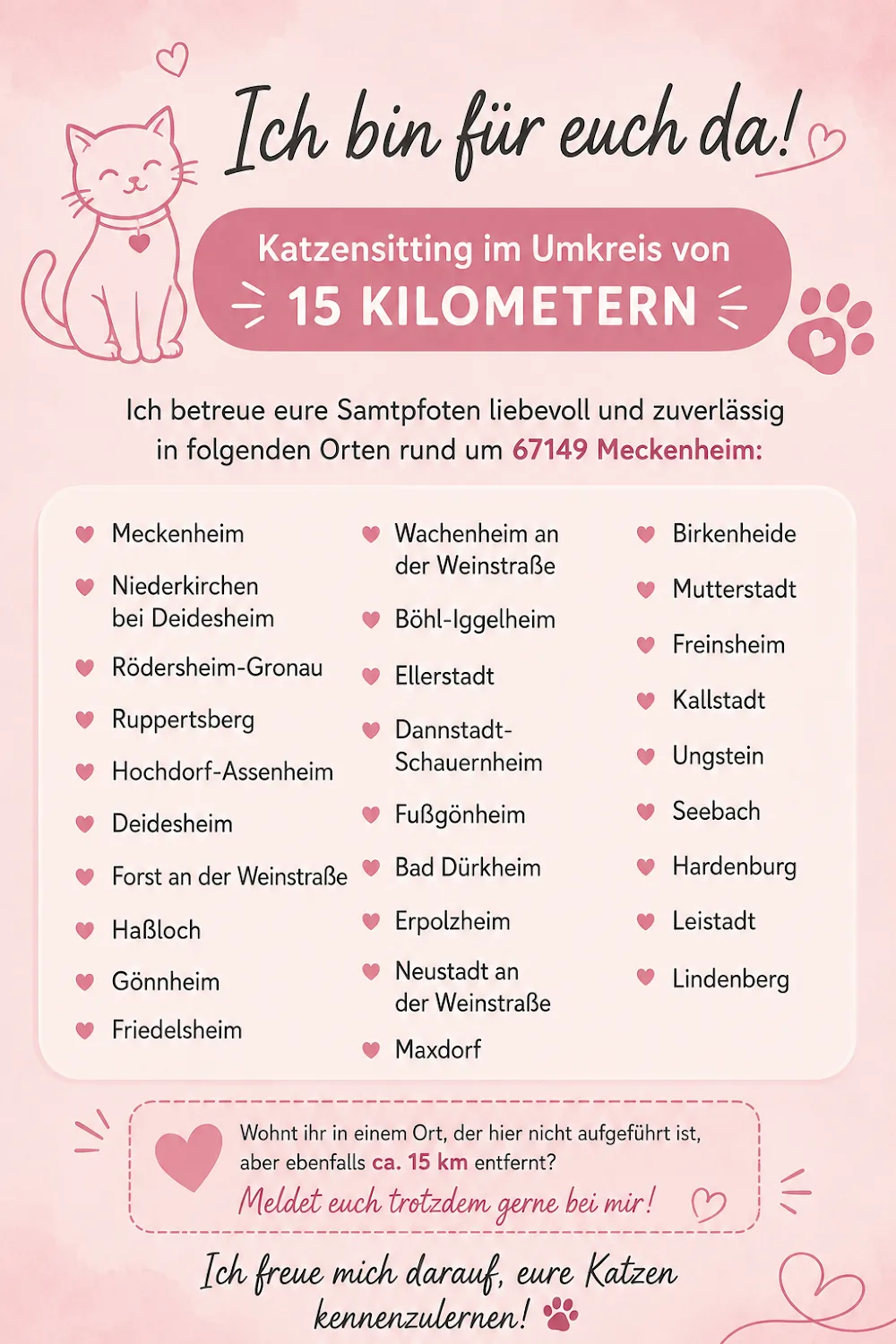 Mobile Katzenbetreuung Lorena Weiler - Mutterstadt pet otel