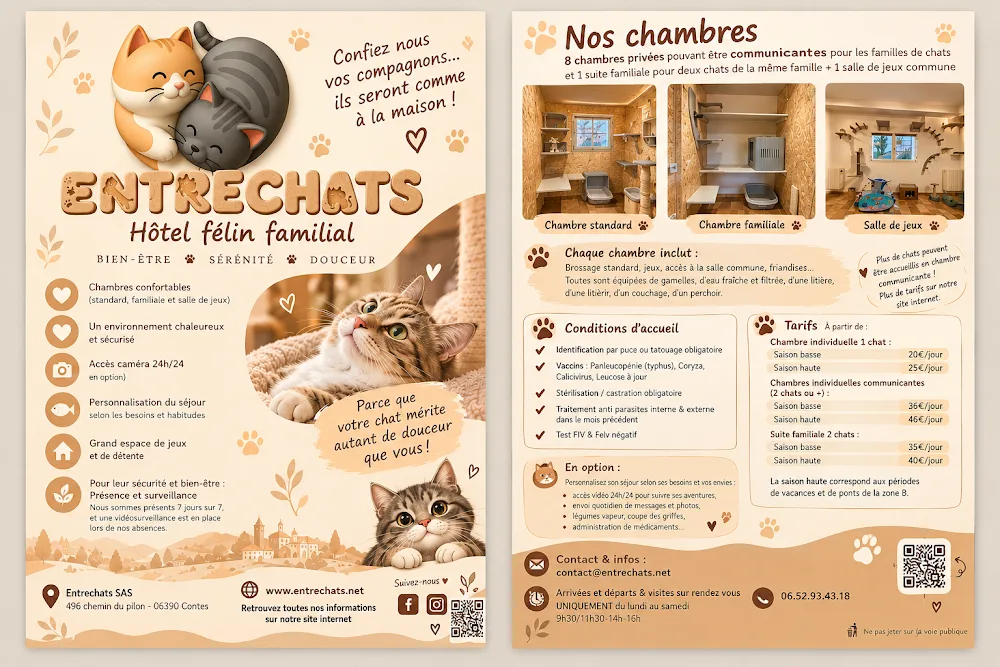 Entrechats - pension féline / hôtel pour chats à Contes - Nice pet otel