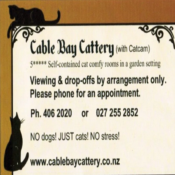 Cable Bay Cattery - Northland pet otel