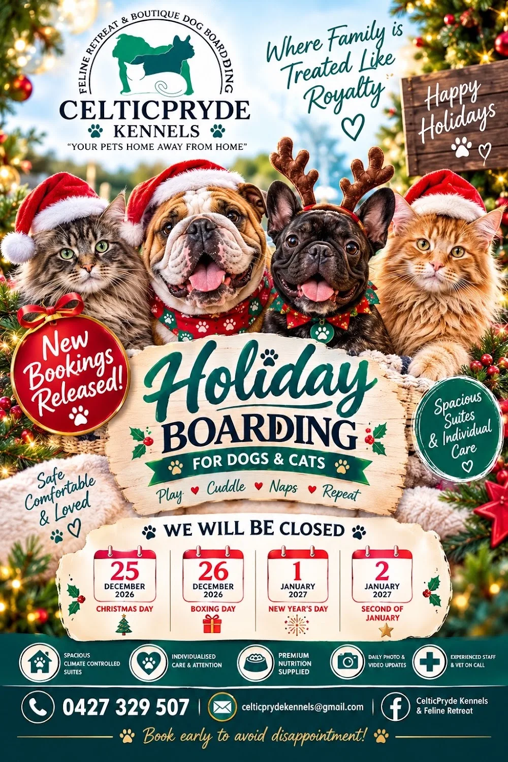 CELTICPRYDE KENNELS - FELINE RETREAT & BOUTIQUE BOARDING - Perth pet otel görseli 2