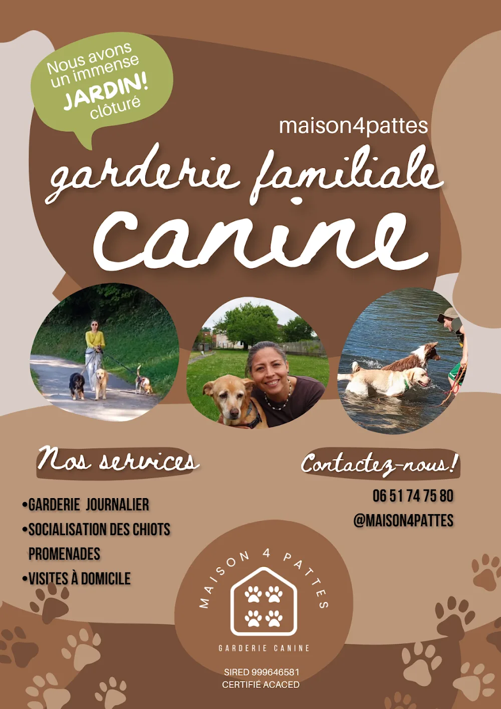 Maison4Pattes | Dogsitter | Ambiant familiale | 🌳 Jardin clôturé - Pyrénées-Atlantiques pet otel