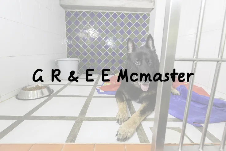 G R & E E Mcmaster - Staffordshire pet otel