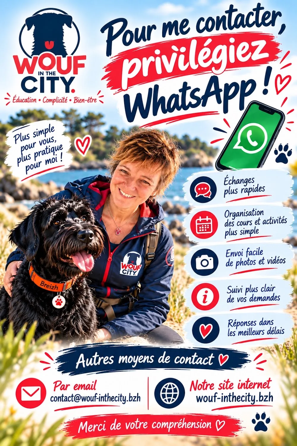 Wouf in the city, éducation canine. Pension, alimentation - Surzur pet otel görseli 3