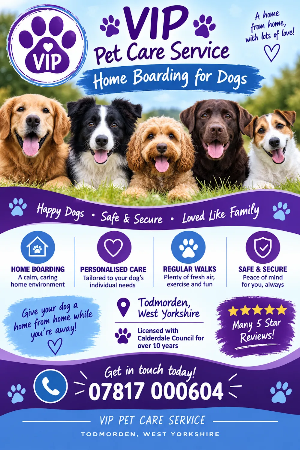 VIP Pet Care Service - Todmorden pet otel