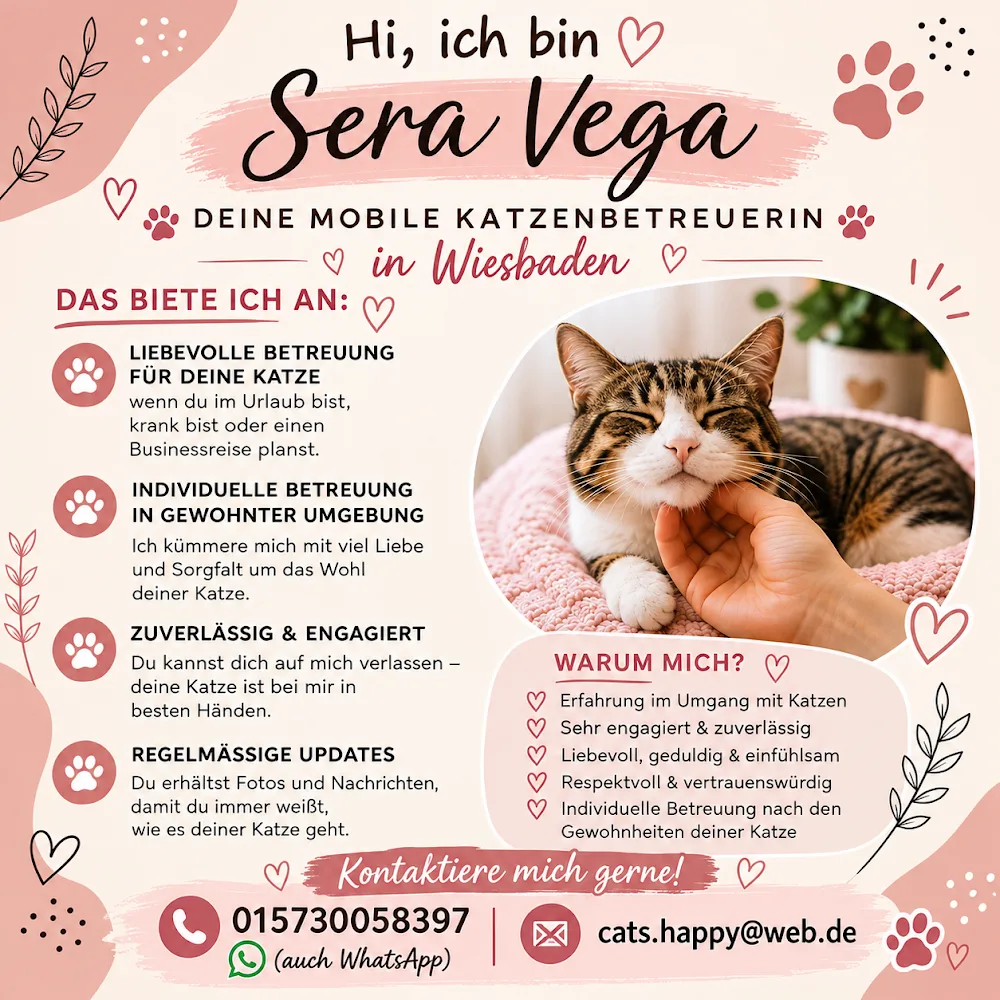 Tierbetreuung Katzenbetreuung " Die Grinsekatze " " - Wiesbaden pet otel