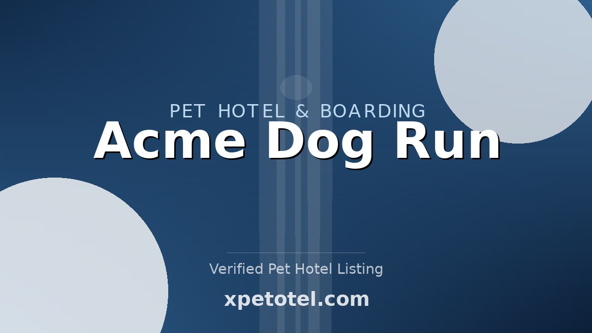 Acme Dog Run pet hotel New York