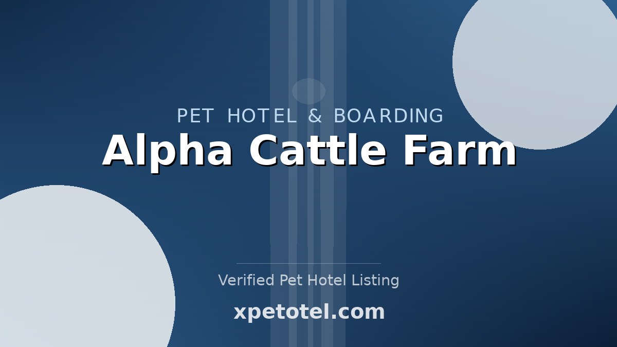 Alpha Cattle Farm pet hotel Karachi