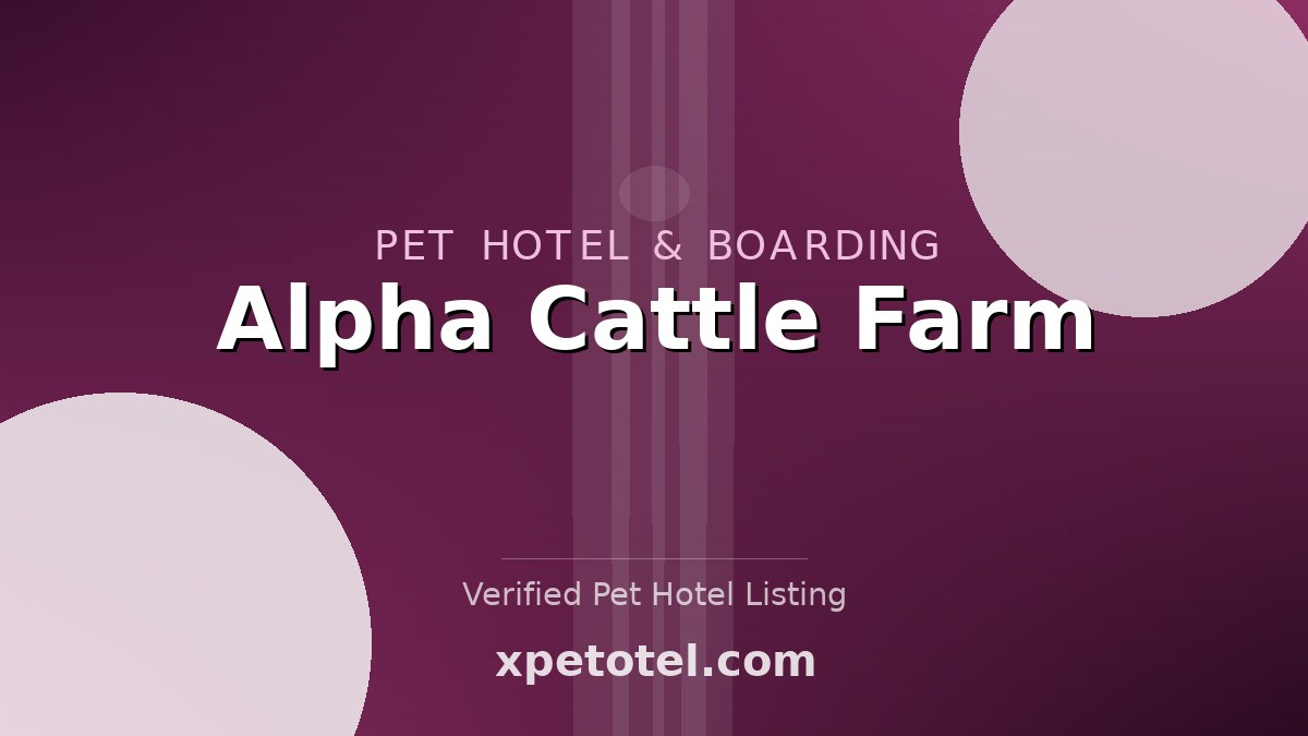 Alpha Cattle Farm pet hotel Karachi