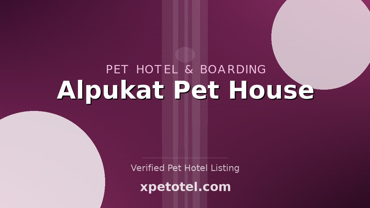 Alpukat Pet House pet hotel Denpasar