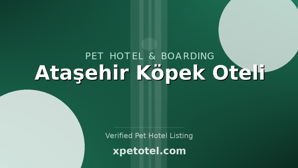 Ataşehir Köpek Oteli
