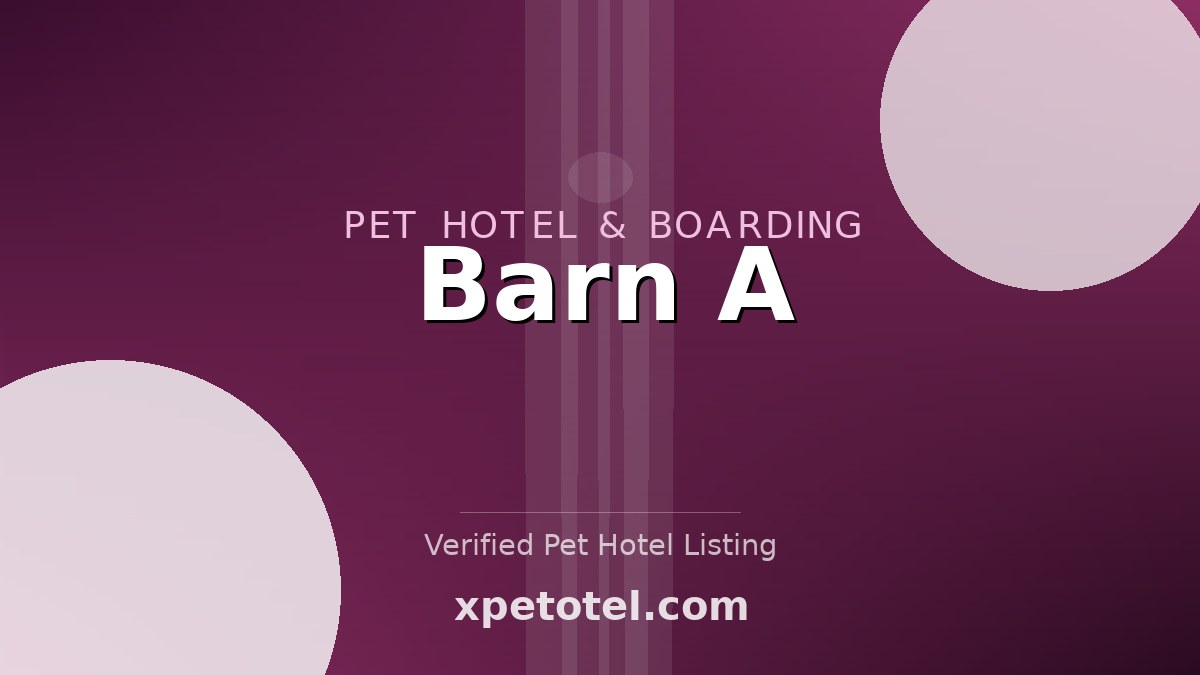 Barn A pet hotel Wilmington