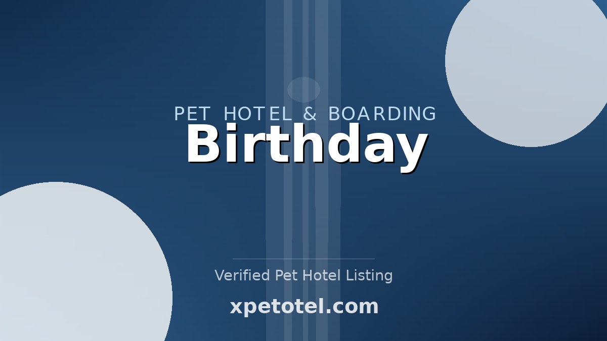 Birthday pet hotel Tokyo