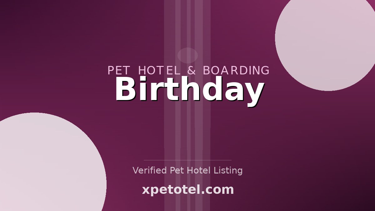 Birthday pet hotel Tokyo