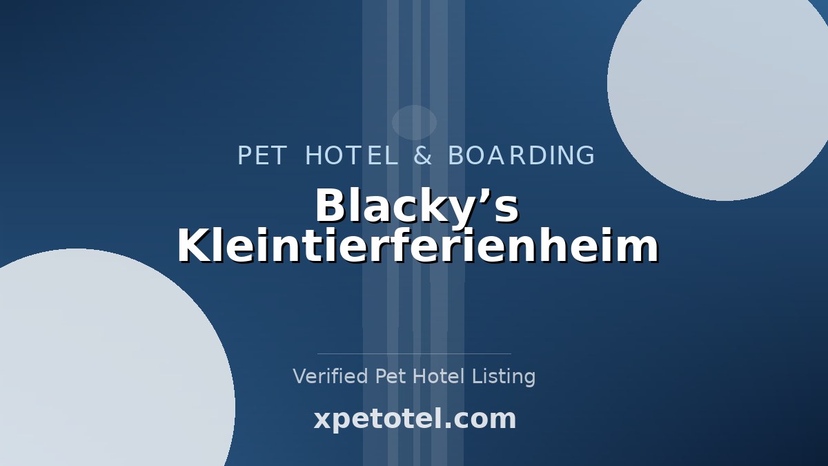 Blacky’s Kleintierferienheim pet hotel Hinterfultigen