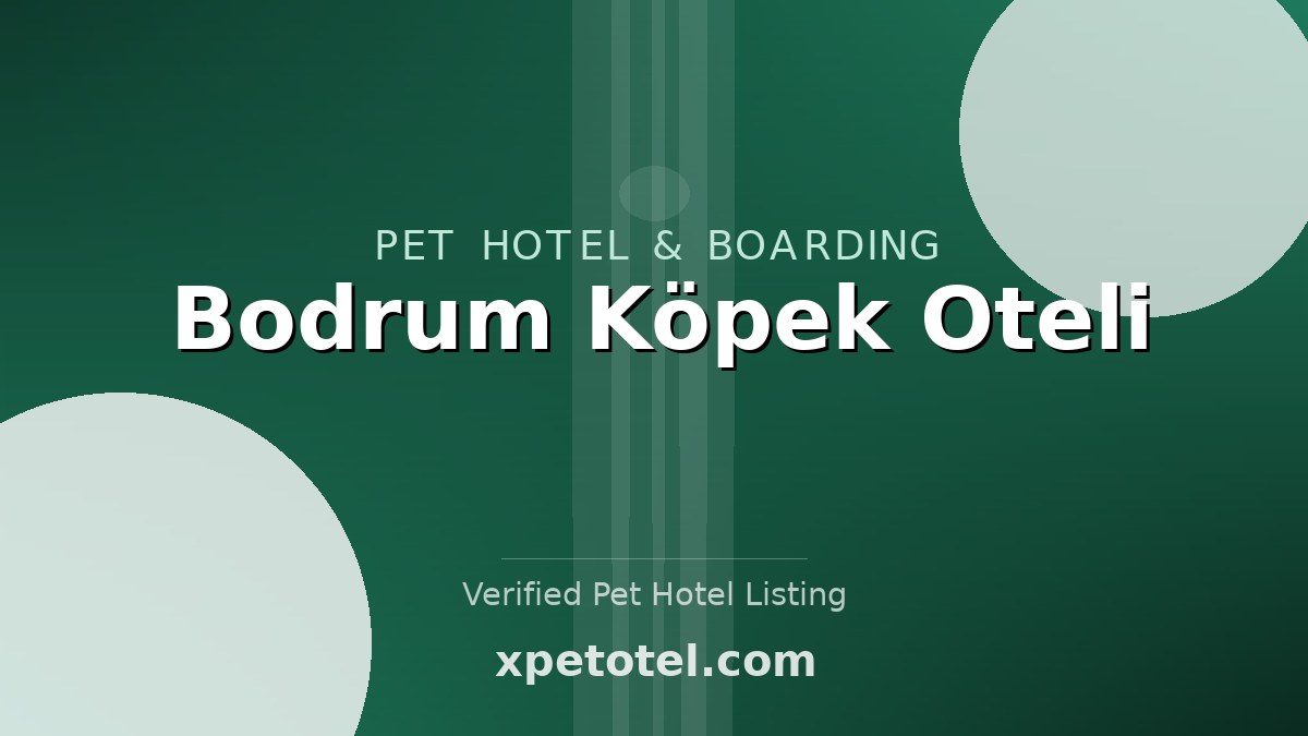 Bodrum Köpek Oteli