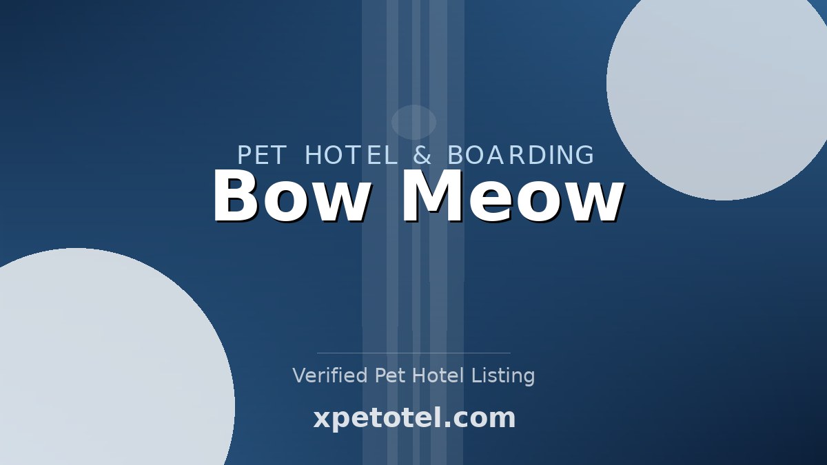 Bow Meow pet hotel United States
