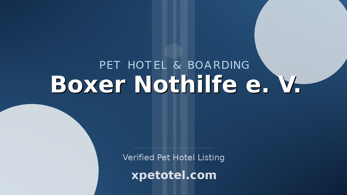 Boxer Nothilfe e. V. pet hotel Löhne