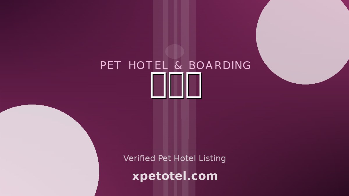 하이댕 pet hotel 천안시