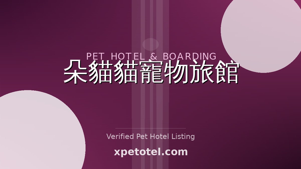朵貓貓寵物旅館 pet hotel 新北市