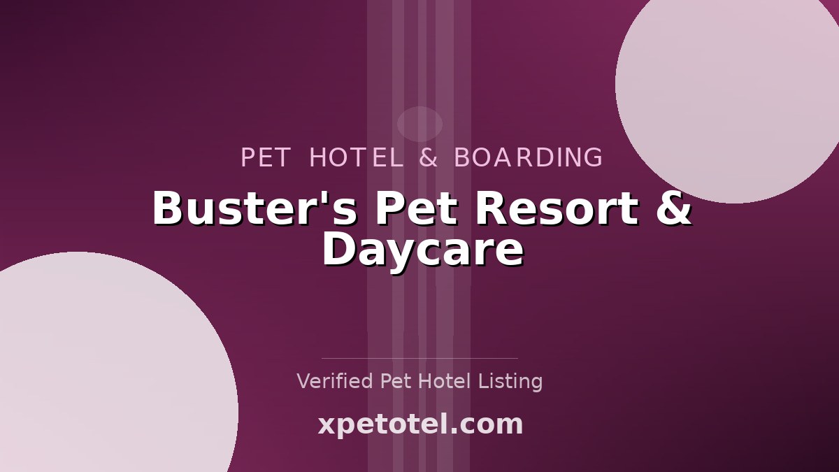 Buster's Pet Resort & Daycare pet hotel United States
