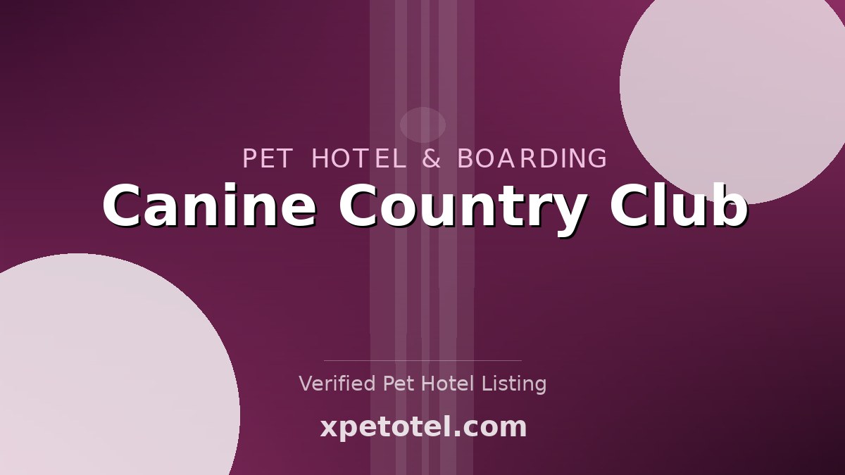 Canine Country Club pet hotel Bude