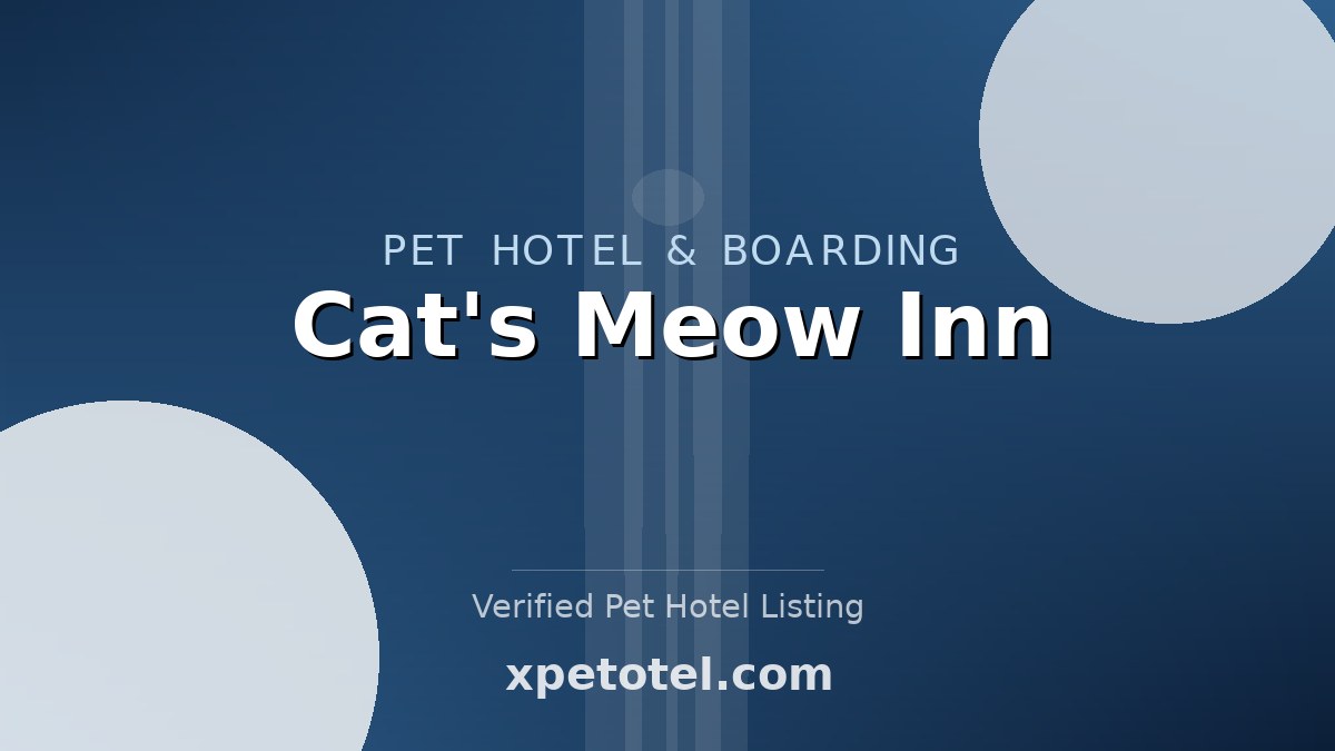 Cat's Meow Inn pet hotel Calgary