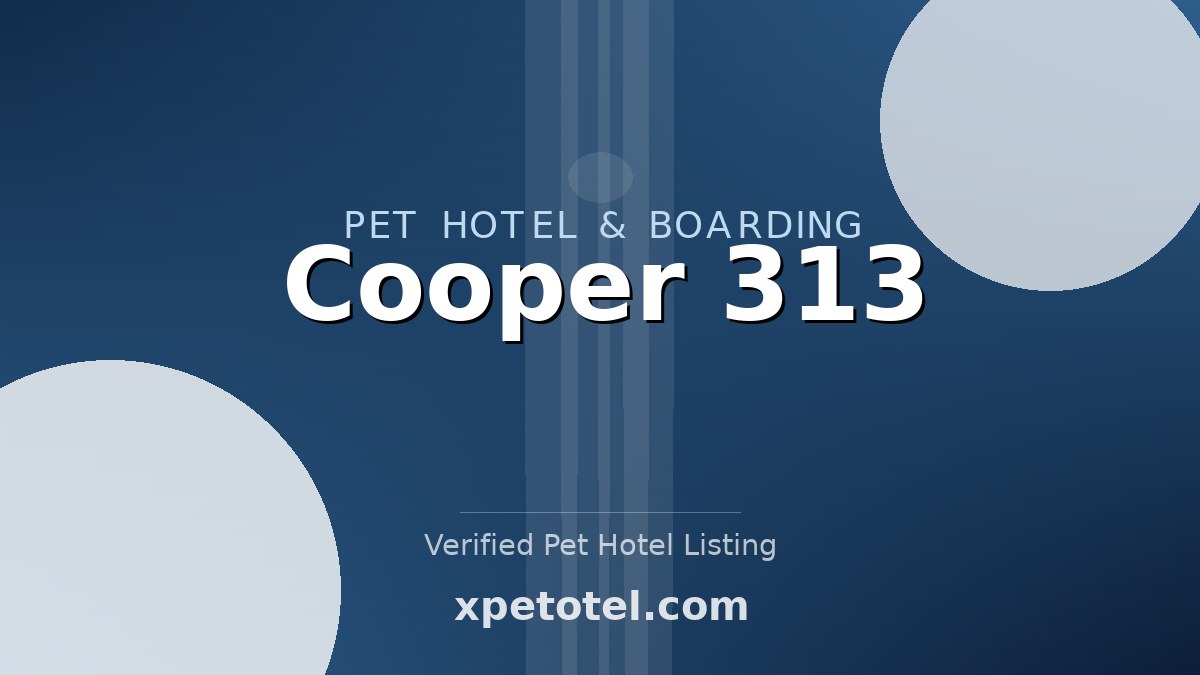 Cooper 313 pet hotel Italy