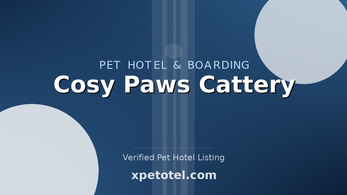 Cosy Paws Cattery pet hotel Marlborough