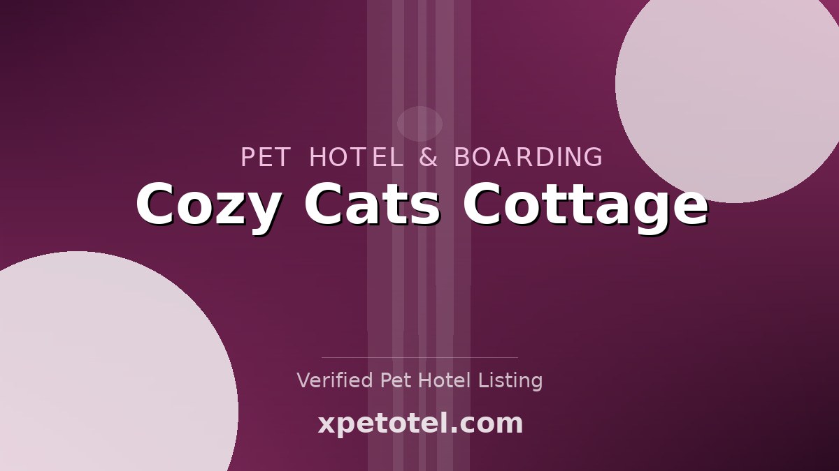 Cozy Cats Cottage pet hotel Canada