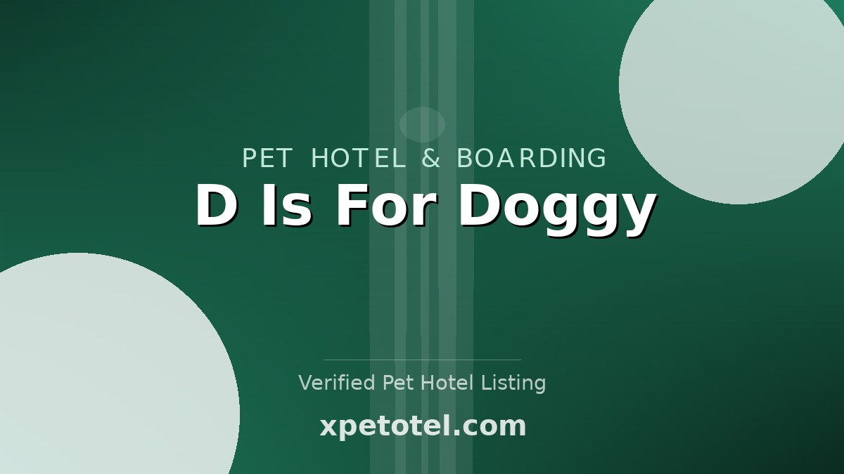 D Is For Doggy