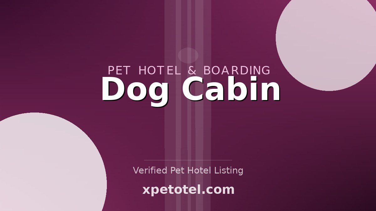 Dog Cabin pet hotel Japan