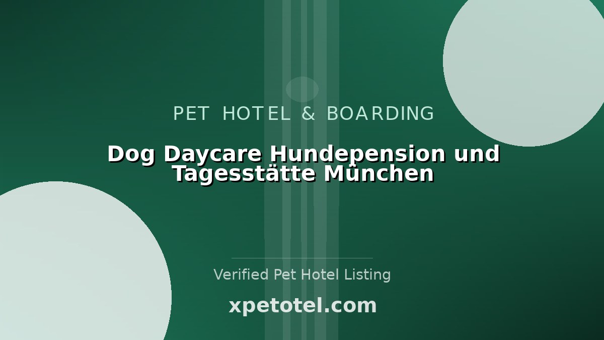 Dog Daycare Hundepension und Tagesstätte München