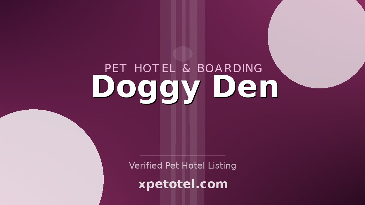 Doggy Den pet hotel New Zealand