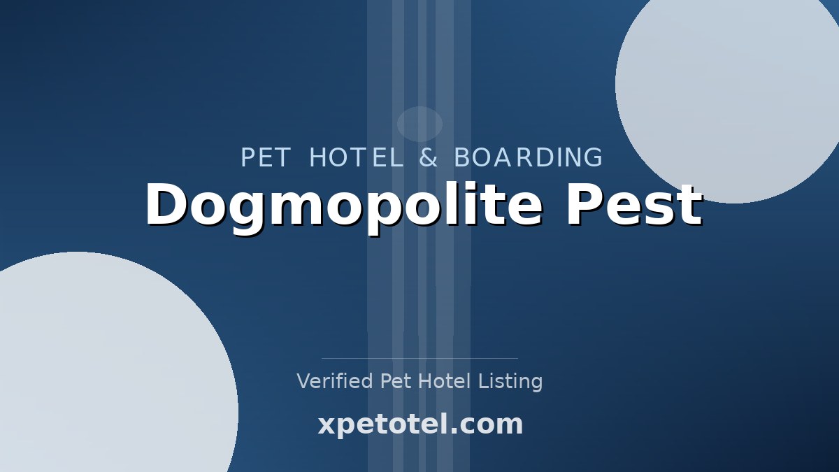 Dogmopolite Pest pet hotel Budapest