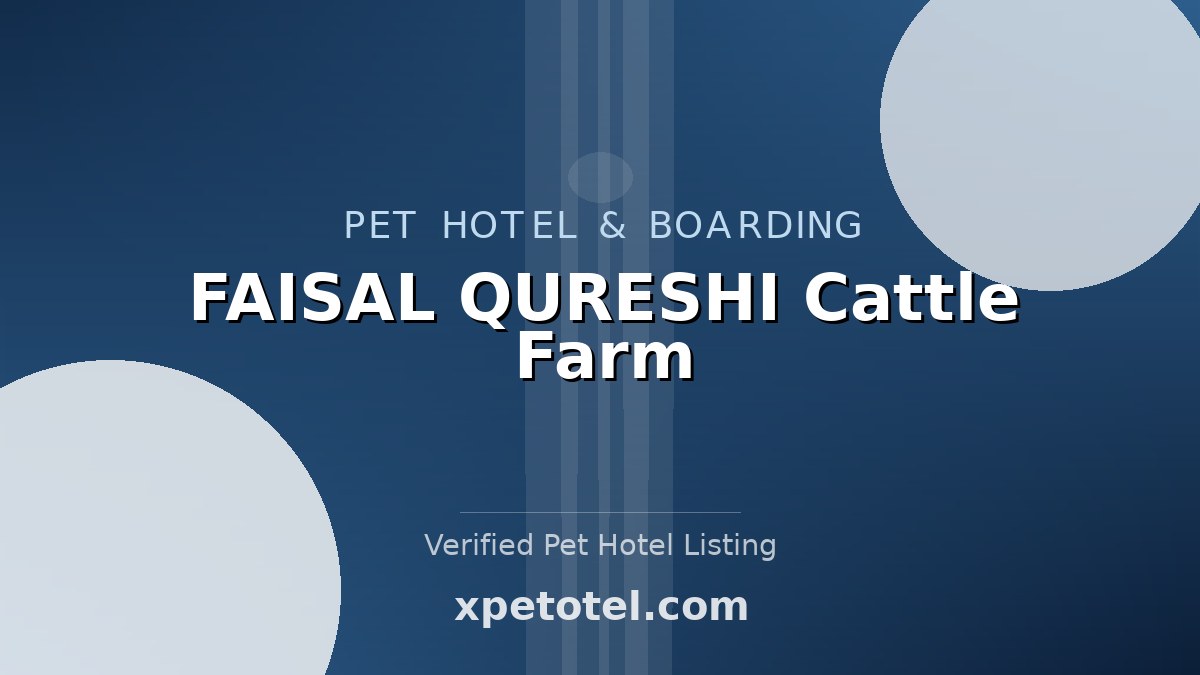 FAISAL QURESHI Cattle Farm pet hotel Karachi