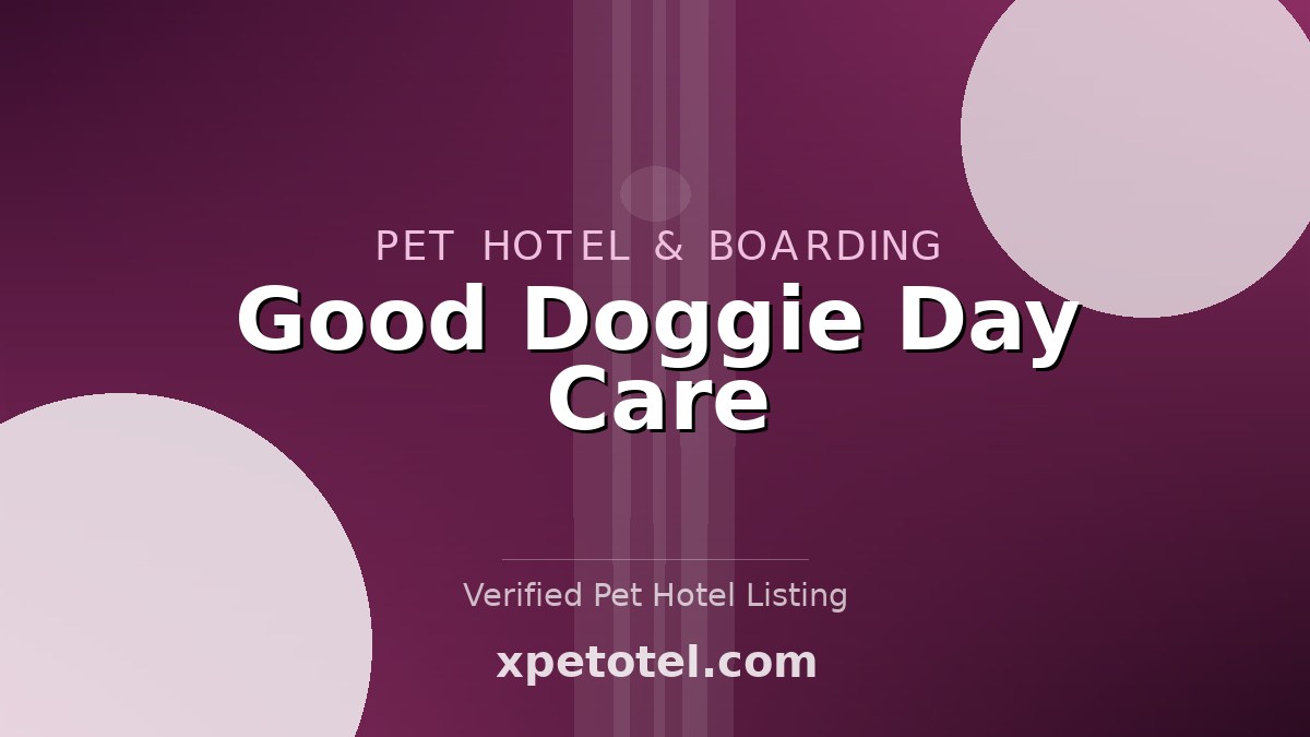Good Doggie Day Care pet hotel Towson