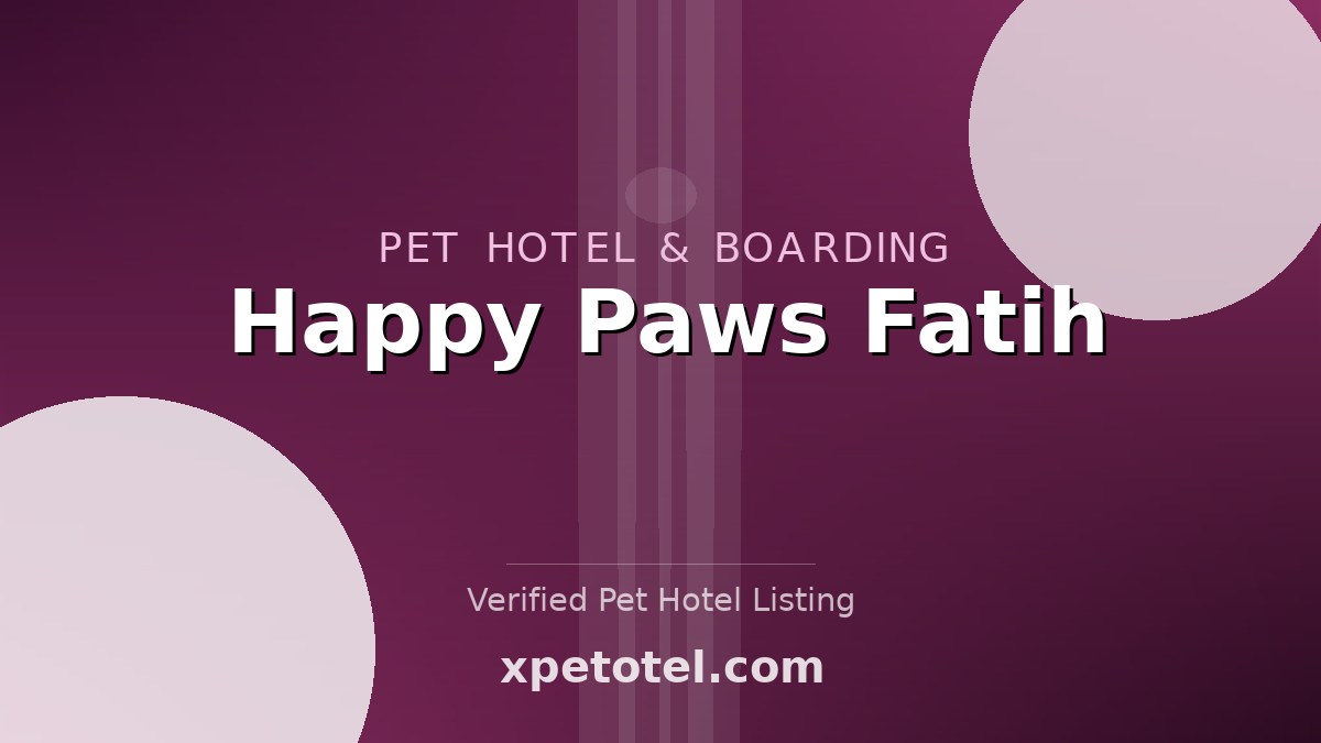 Happy Paws Fatih pet hotel Istanbul