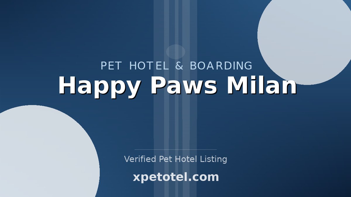 Happy Paws Milan pet hotel Warsaw