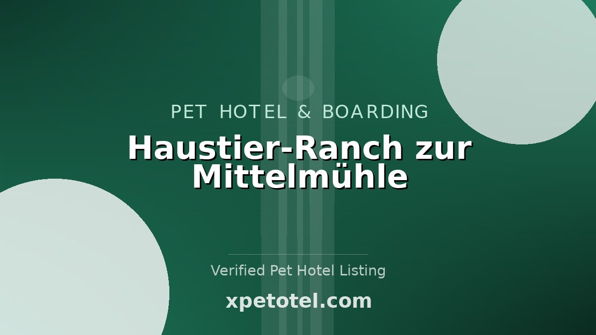 Haustier-Ranch zur Mittelmühle