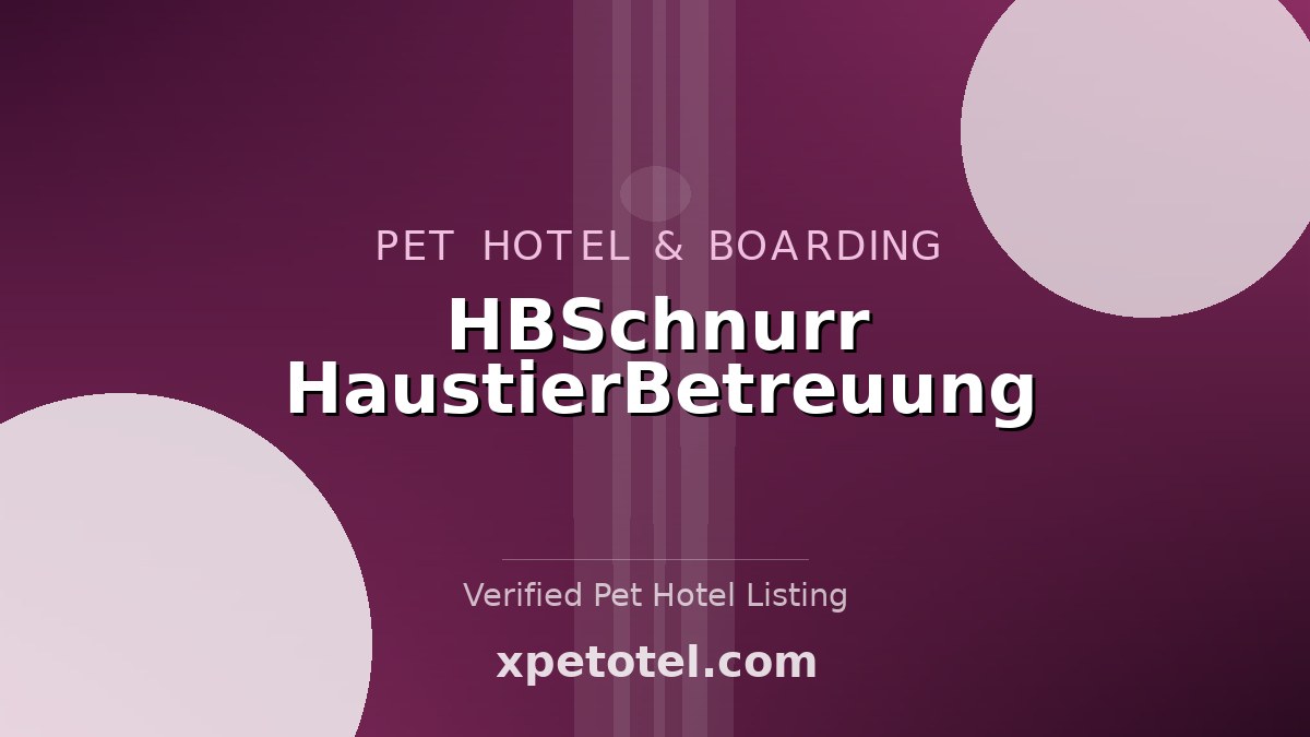 HBSchnurr HaustierBetreuung pet hotel Euskirchen